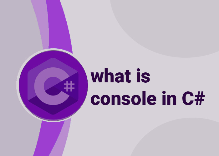 what is console in c#